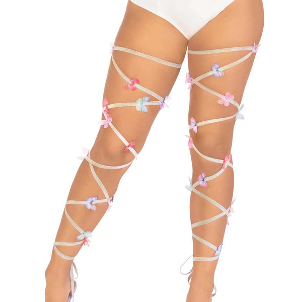 Butterfly Leg Wraps - One Size - Multicolor Leg Avenue