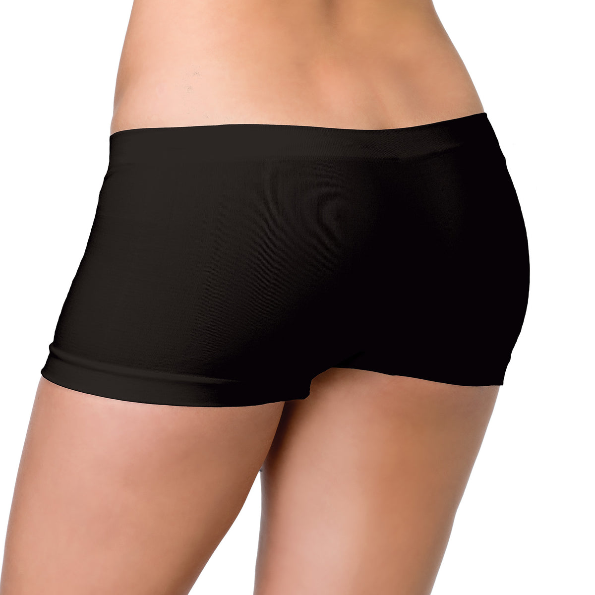 Seamless Boyshorts - Black Leg Avenue