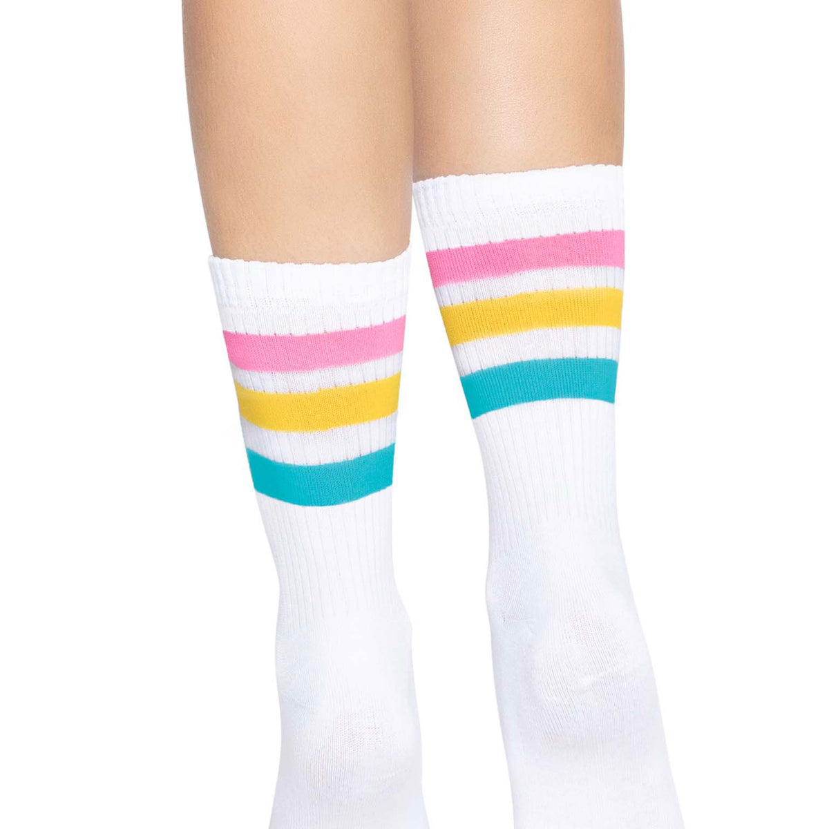 Pride Crew Socks - One Size - Pansexual Leg Avenue