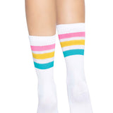 Pride Crew Socks - One Size - Pansexual Leg Avenue