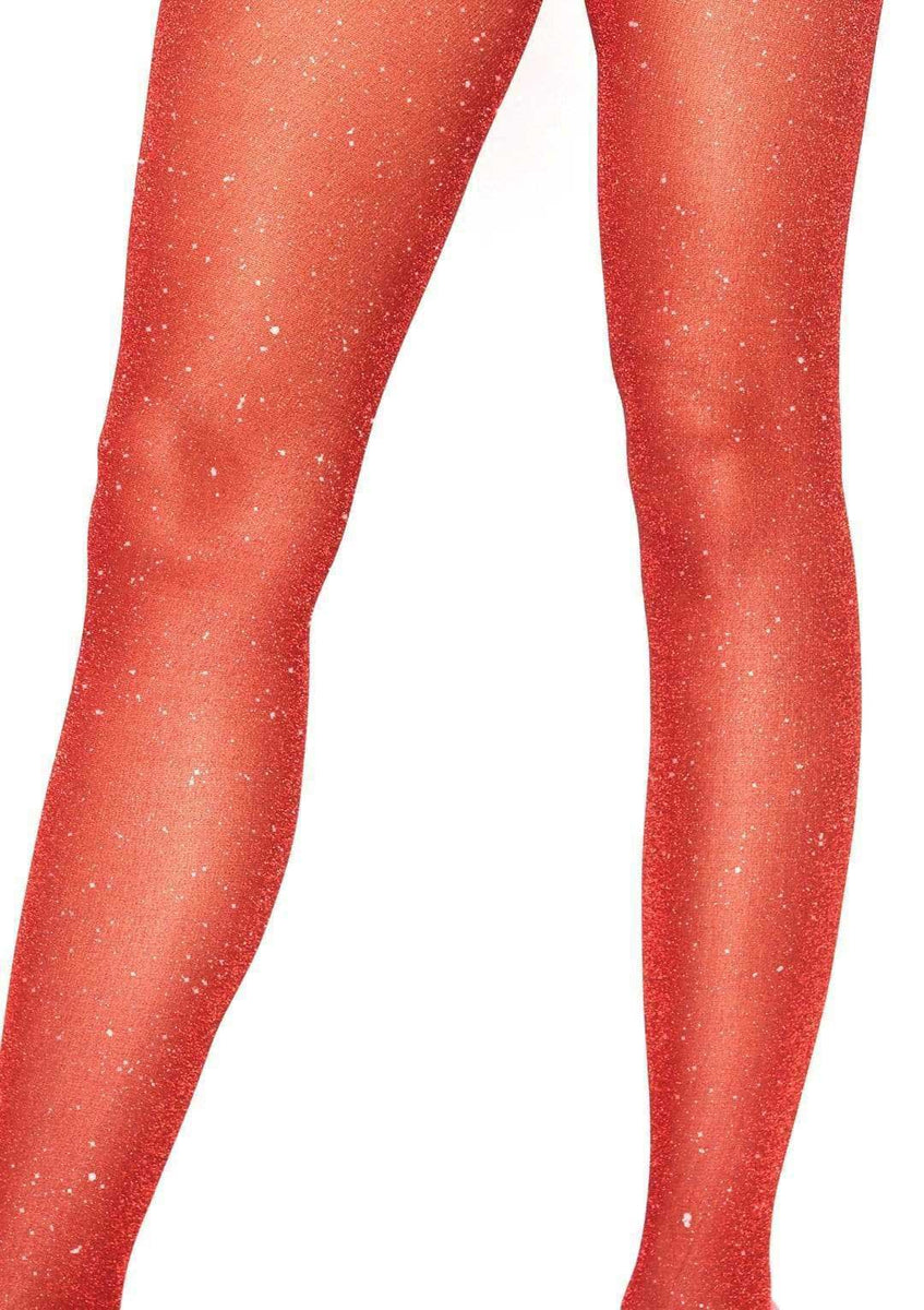 Lurex Shimmer Tights - One Size - Red Leg Avenue