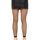 Industrial Net Footless Tights - One Size - Black Leg Avenue