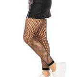 Industrial Net Footless Tights - One Size - Black Leg Avenue