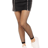 Industrial Net Footless Tights - One Size - Black Leg Avenue