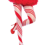 Spandex Sheer Candy Striped Pantyhose Leg Avenue