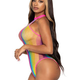 Rainbow Striped Bodysuit Capricho Adult Store