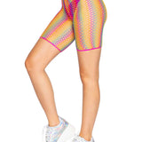 Ombre Rainbow Biker Shorts - One Size - Rainbow Leg Avenue