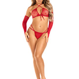 3 Pc Heart Net Set - One Size - Red Leg Avenue