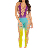 Ombre Footless Bodystocking - One Size - Ocean Leg Avenue