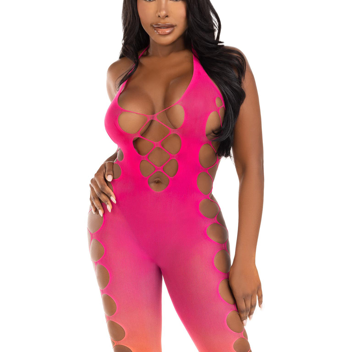 Ombre Footless Bodystocking - One Size - Sunset Leg Avenue