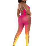 Ombre Footless Bodystocking - One Size - Sunset Leg Avenue