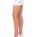 Spandex Diamond Net Tights - One Size - Purple Leg Avenue