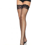 Industrial Net Stay Up Thigh Highs - One Size - Black Leg Avenue