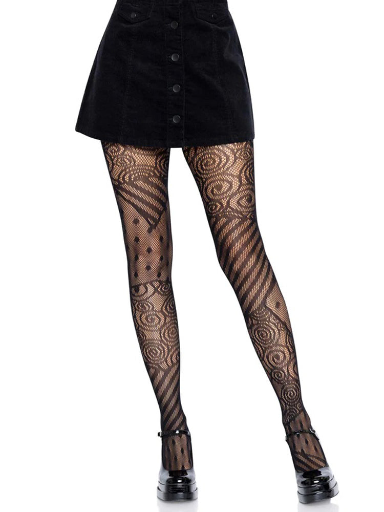 Doll Net Tights - One Size - Black Leg Avenue