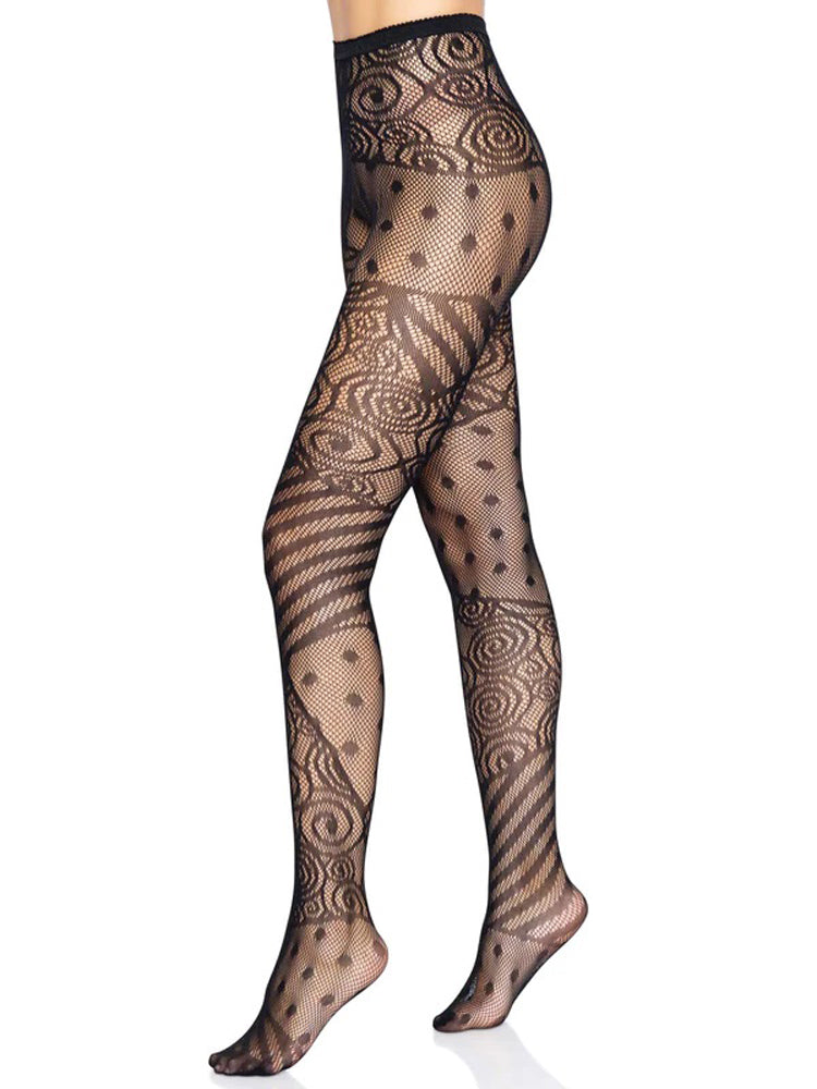 Doll Net Tights - One Size - Black Leg Avenue