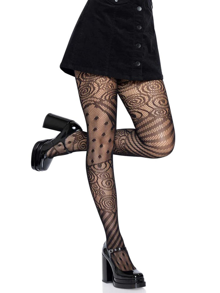 Doll Net Tights - One Size - Black Leg Avenue