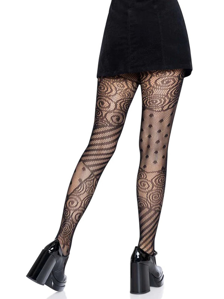 Doll Net Tights - One Size - Black Leg Avenue