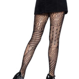 Doll Net Tights - One Size - Black Leg Avenue