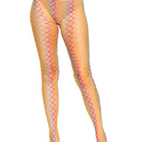 Ombre Rainbow Woven Net Tights - One Size -  Rainbow Leg Avenue