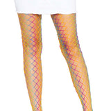 Ombre Rainbow Woven Net Tights - One Size -  Rainbow Leg Avenue