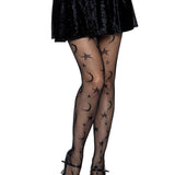 Celestial Net Tights - One Size - Black Leg Avenue