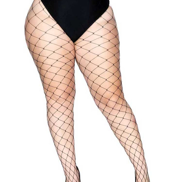 Fence Net Pantyhose - Queen - Black Leg Avenue