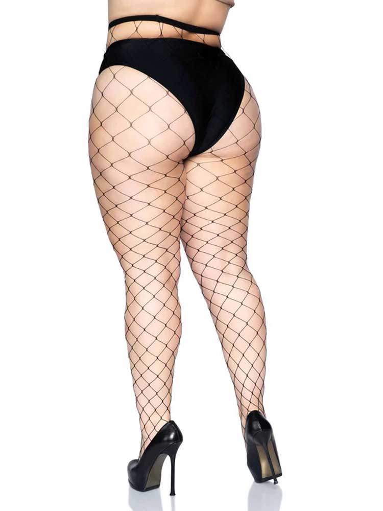 Fence Net Pantyhose - Queen - Black Leg Avenue