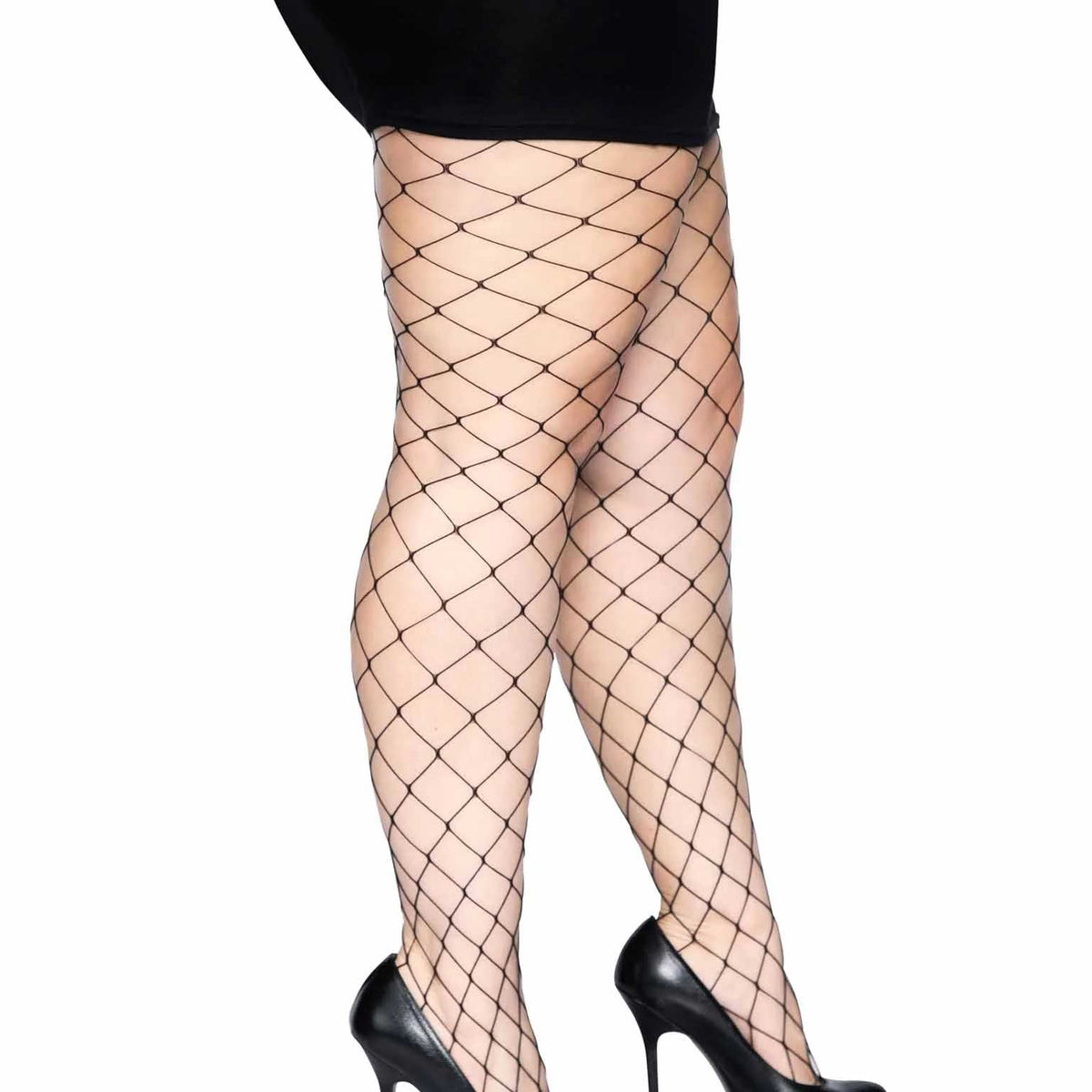 Fence Net Pantyhose - Queen - Black Leg Avenue