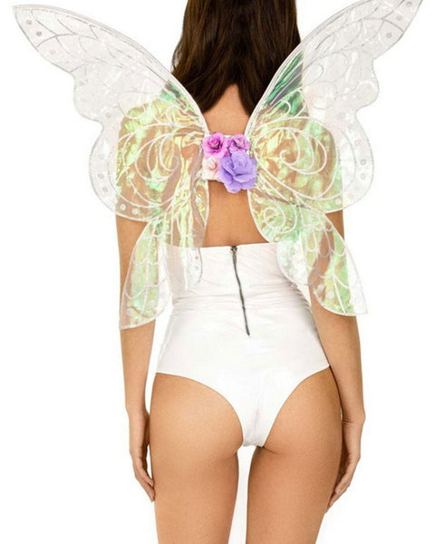 Iridescent Glitter Fairy Wings - One Size - Multicolor Leg Avenue