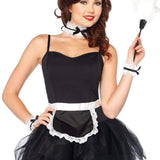 Lace French Maid Costume Kit - Black Leg Avenue