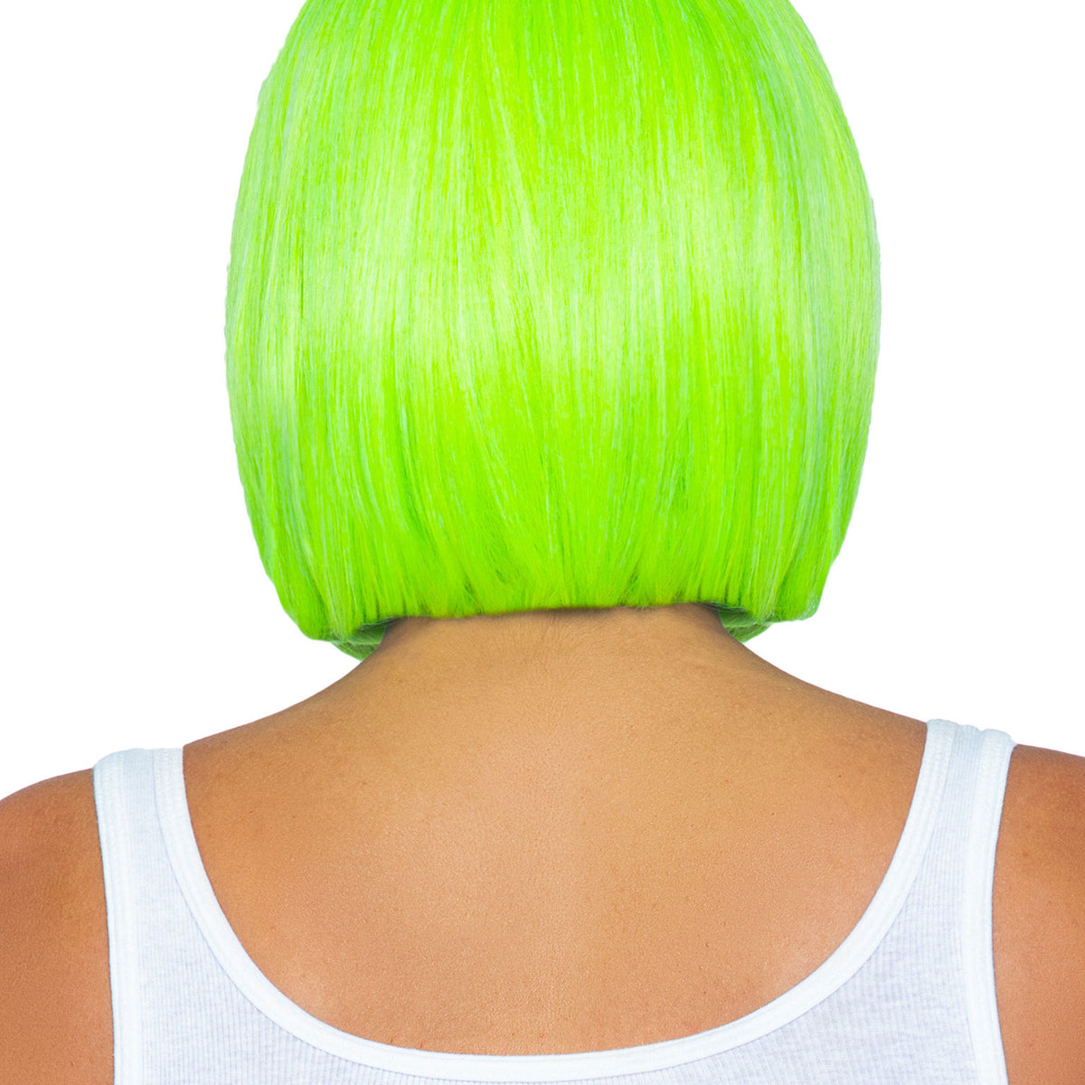 12 Inch Short Bob Wig - Neon Green Leg Avenue