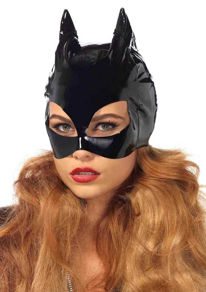 Vinyl Cat Mask - Black Leg Avenue