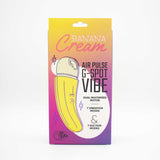 Banana Cream Air Pulse and G-Spot Vibrator -  Yellow Natalie's Toy Box