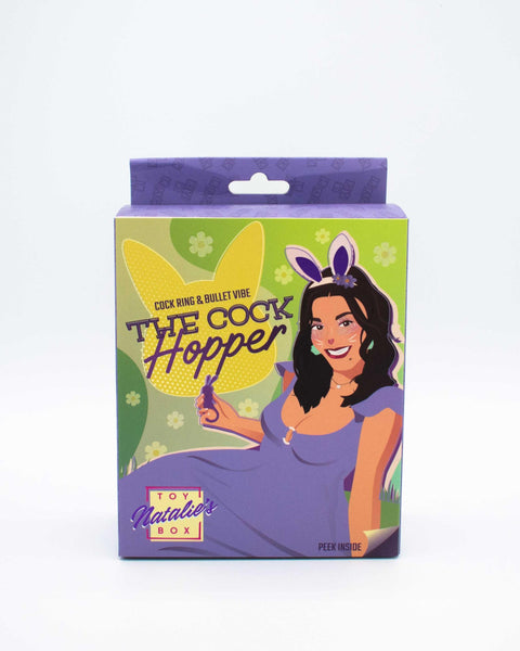 The Cock Hopper Cock Ring and Bullet Vibrator -  Purple Natalie's Toy Box