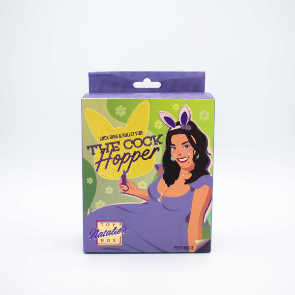 The Cock Hopper Cock Ring and Bullet Vibrator -  Purple Natalie's Toy Box