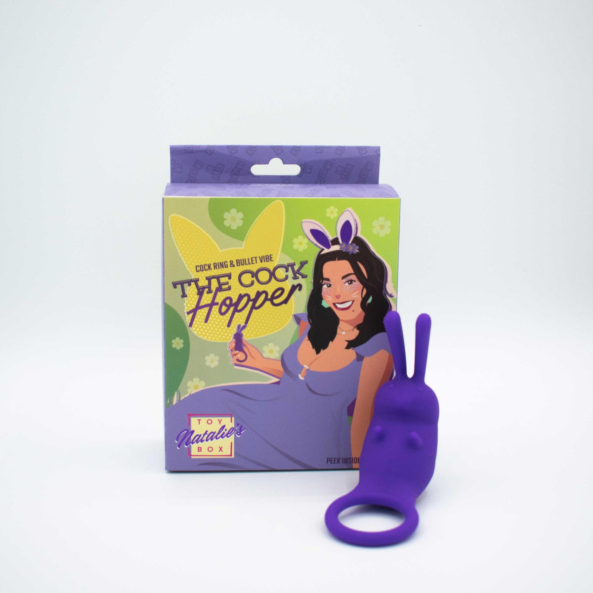 The Cock Hopper Cock Ring and Bullet Vibrator -  Purple Natalie's Toy Box