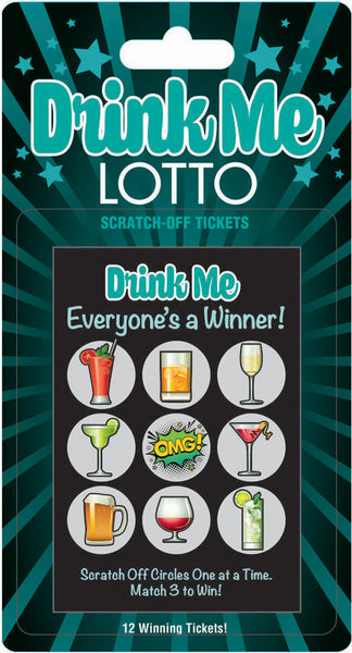 Drink Me Lotto 12 Winning Tickets! Little Genie