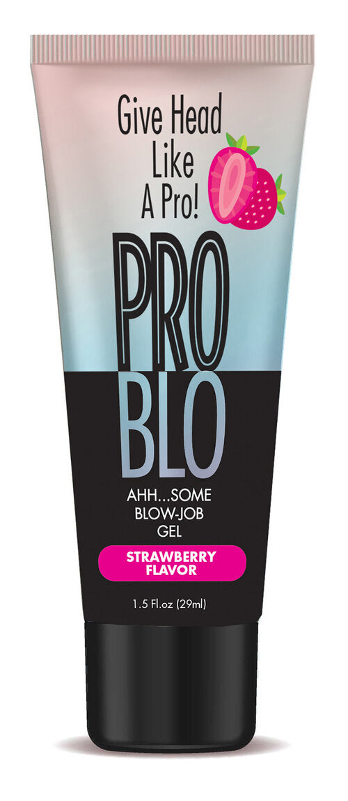 Problo Ahh...some Blow-Job Gel  - Strawberry - 1.5 Fl. Oz. Little Genie