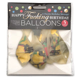 Happy Fucking Birthday Confetti Balloons Little Genie