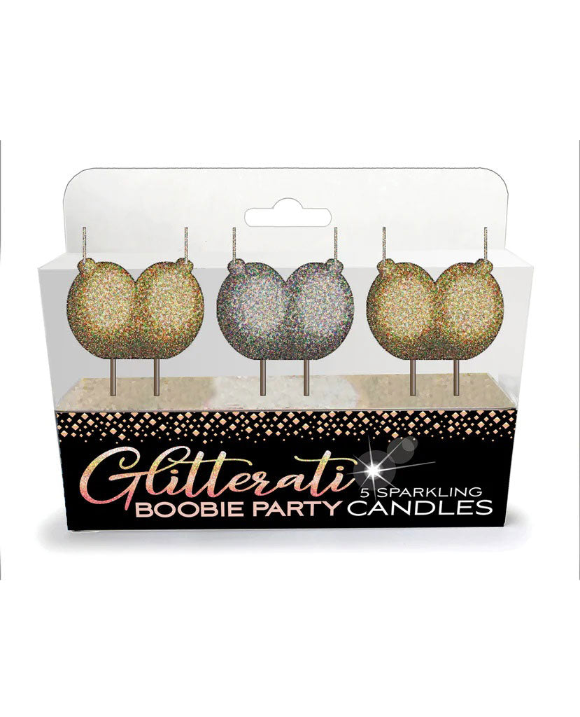 Glitterati Boobie Candle Set Little Genie