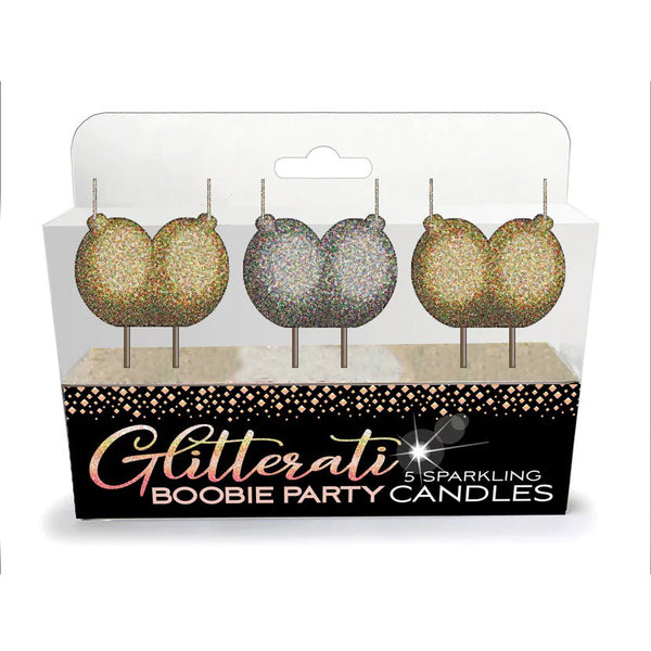 Glitterati Boobie Candle Set Little Genie