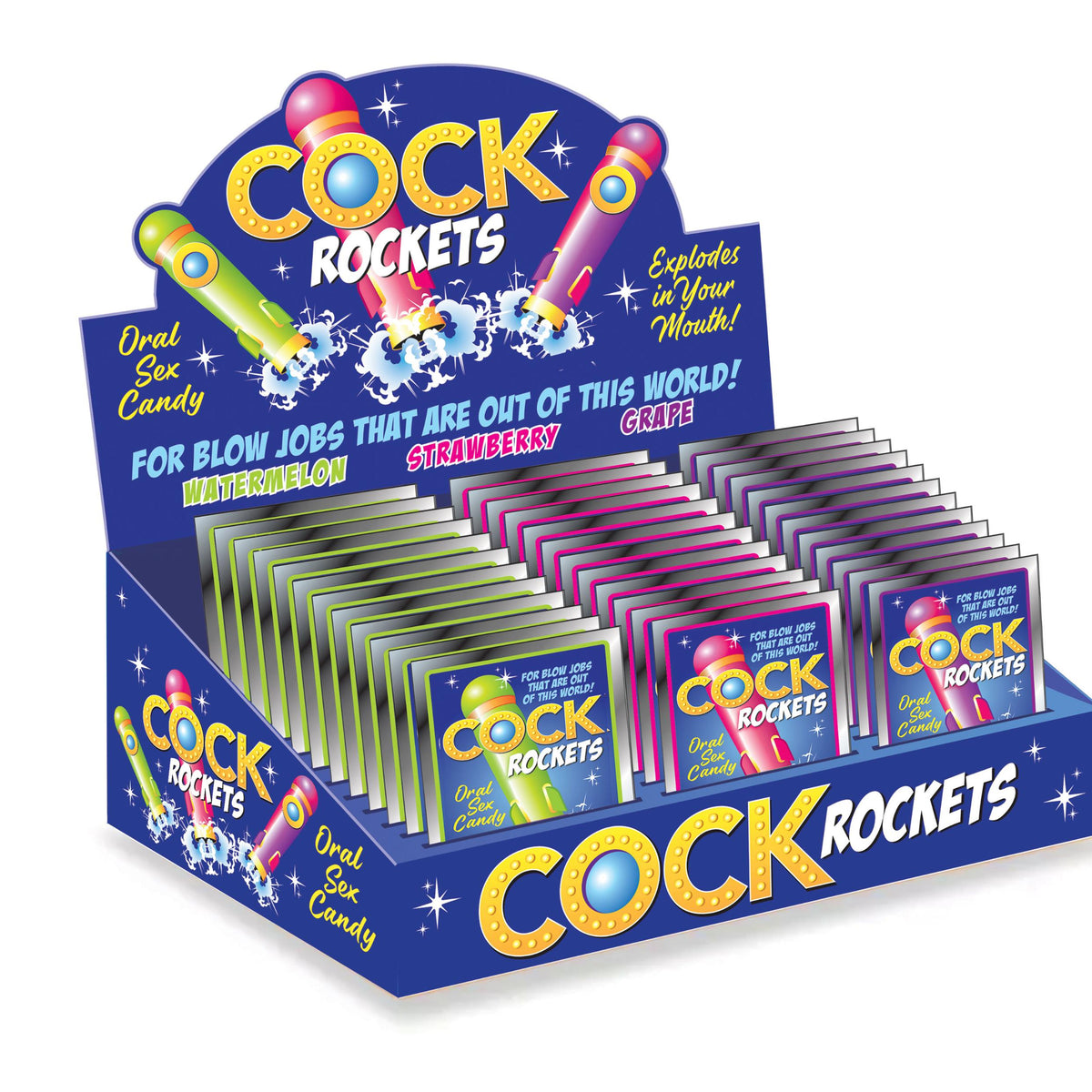 Cock Rockets Display of 36 Little Genie