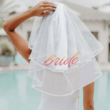 Glitterati Bride Veil - White Little Genie