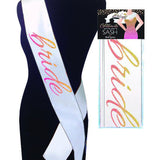 Glitterati Bride Sash - White Little Genie