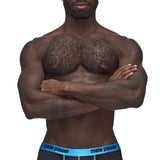 Casanova Uplift Mini Shorts - XL - Black/blue Male Power