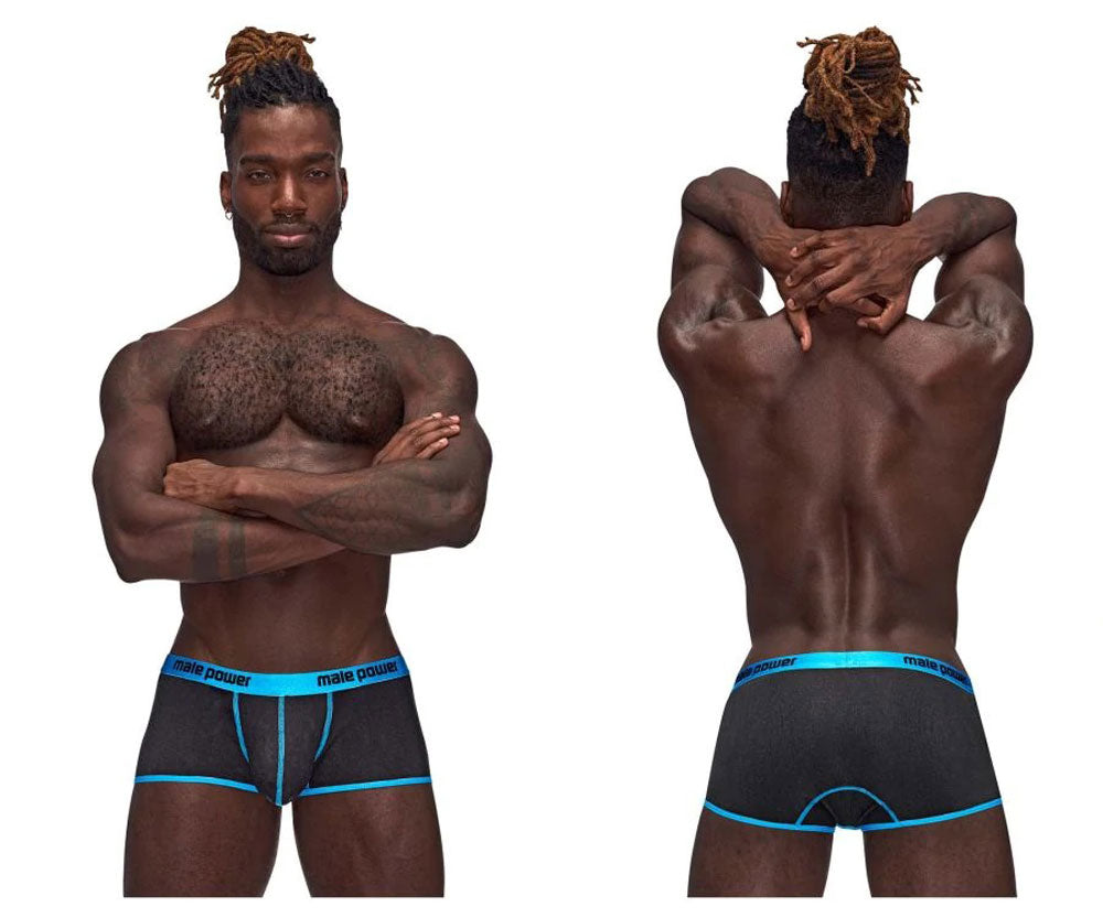 Casanova Uplift Mini Shorts - XL - Black/blue Male Power