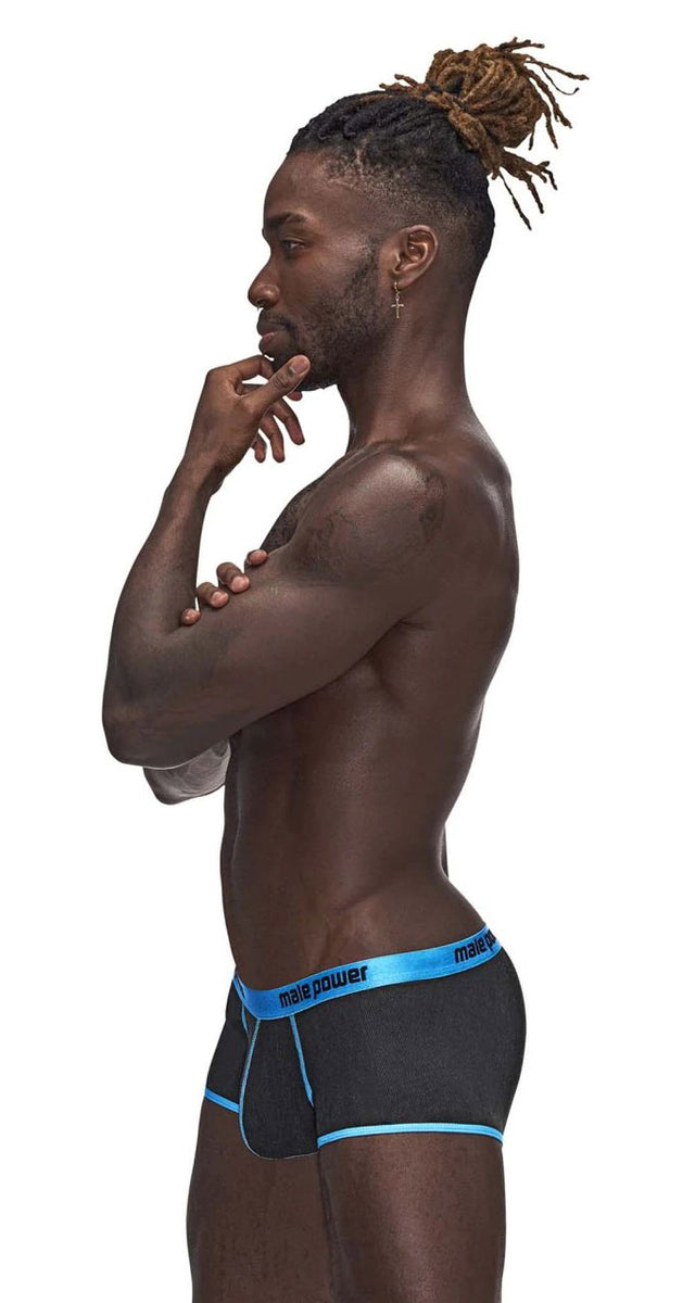 Casanova Uplift Mini Shorts - XL - Black/blue Male Power