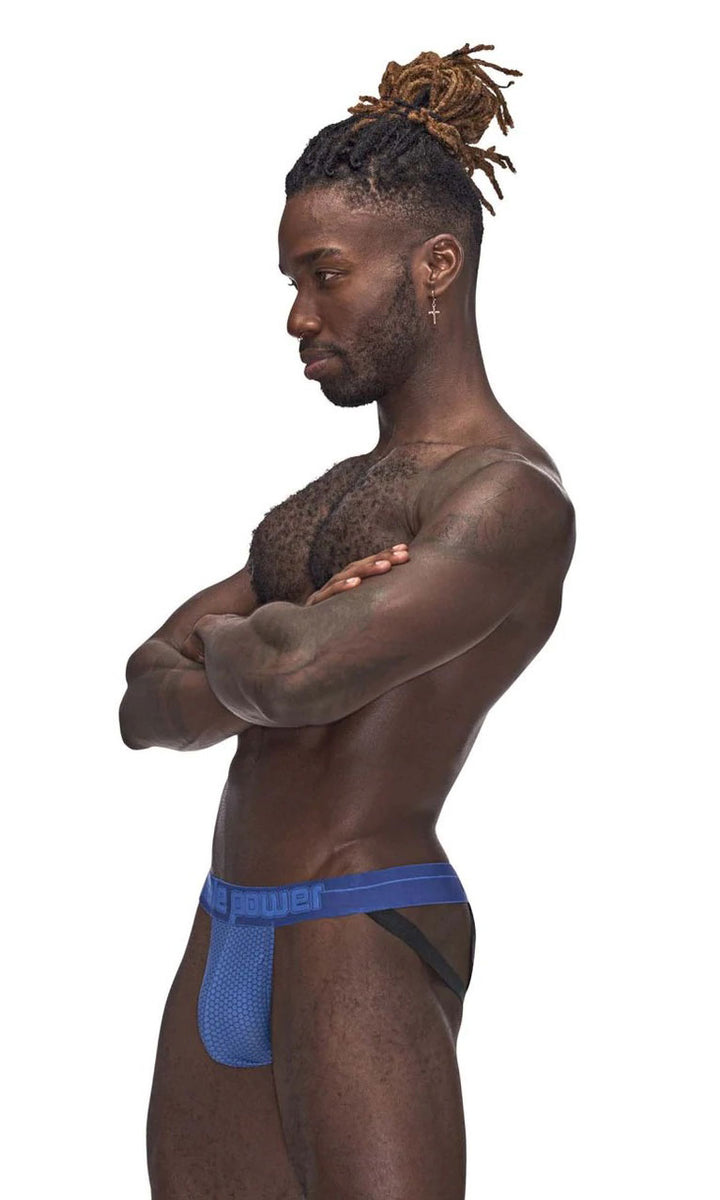 Sexagon Strappy Ring Jock - Small/medium - Royal Male Power