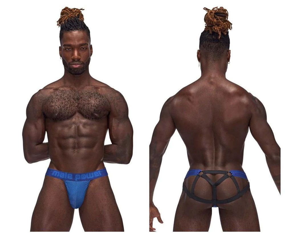 Sexagon Strappy Ring Jock - Small/medium - Royal Male Power