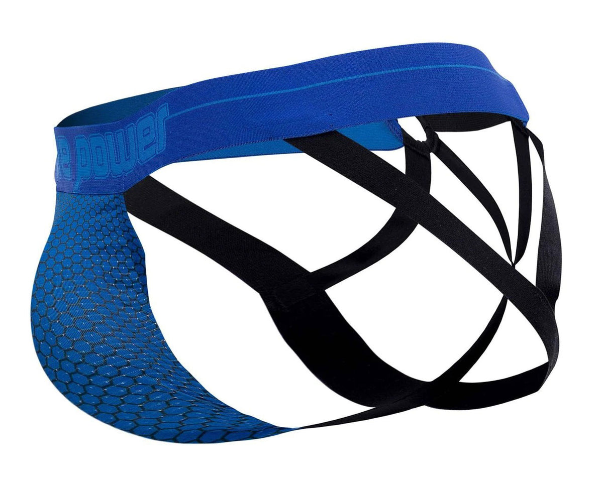 Sexagon Strappy Ring Jock - Small/medium - Royal Male Power